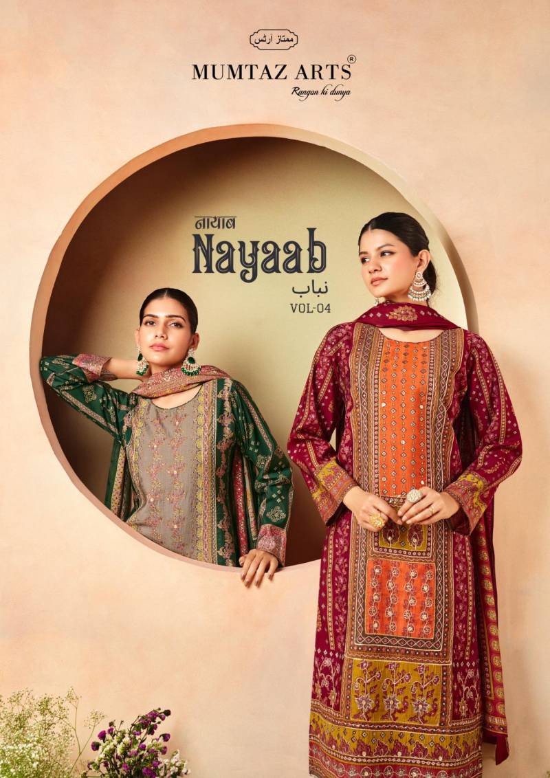 Mumtaz Nayaab Vol 4 Viscose Designer Printed Dress Material