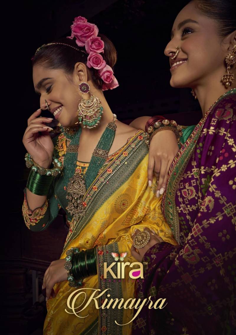 Kira Kimayra Viscose Handwork Pallu Designer Saree Collection