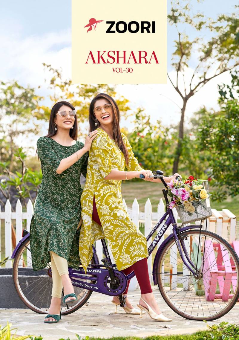 Zoori Akshara Vol 30 Printed Kurti Collection