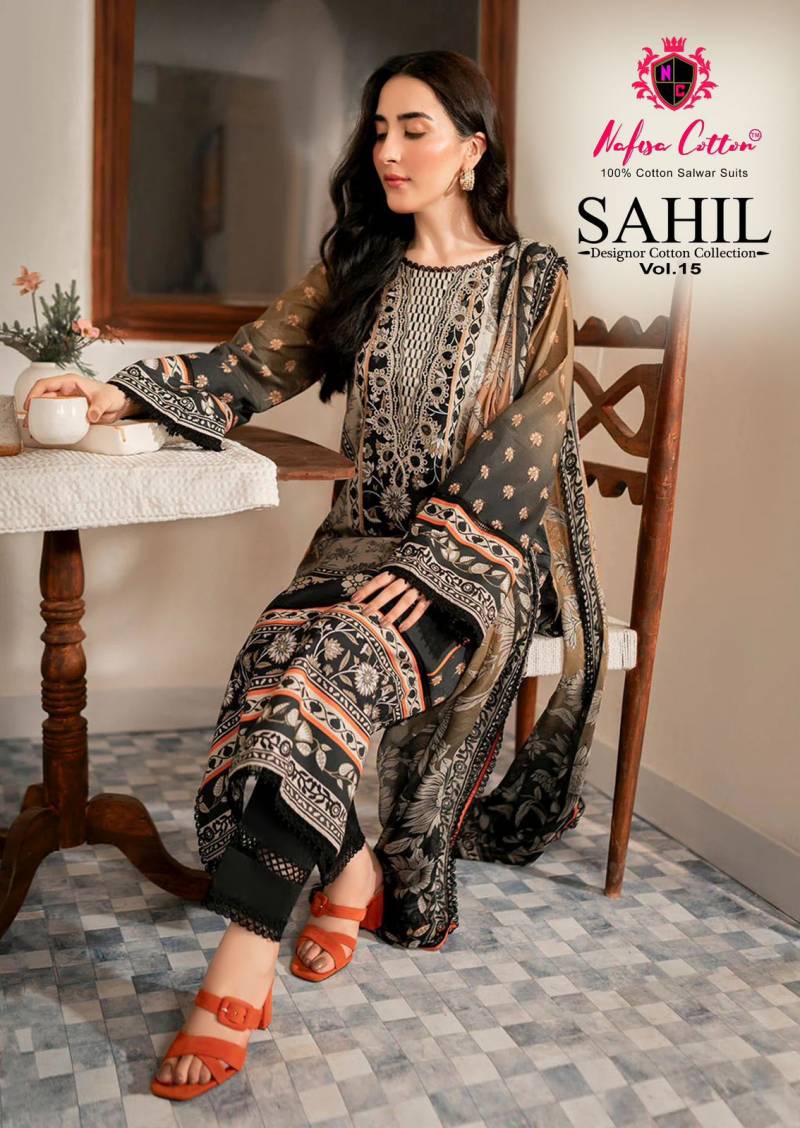 Nafisa Sahil Vol 15 Cotton Dress Material Collection