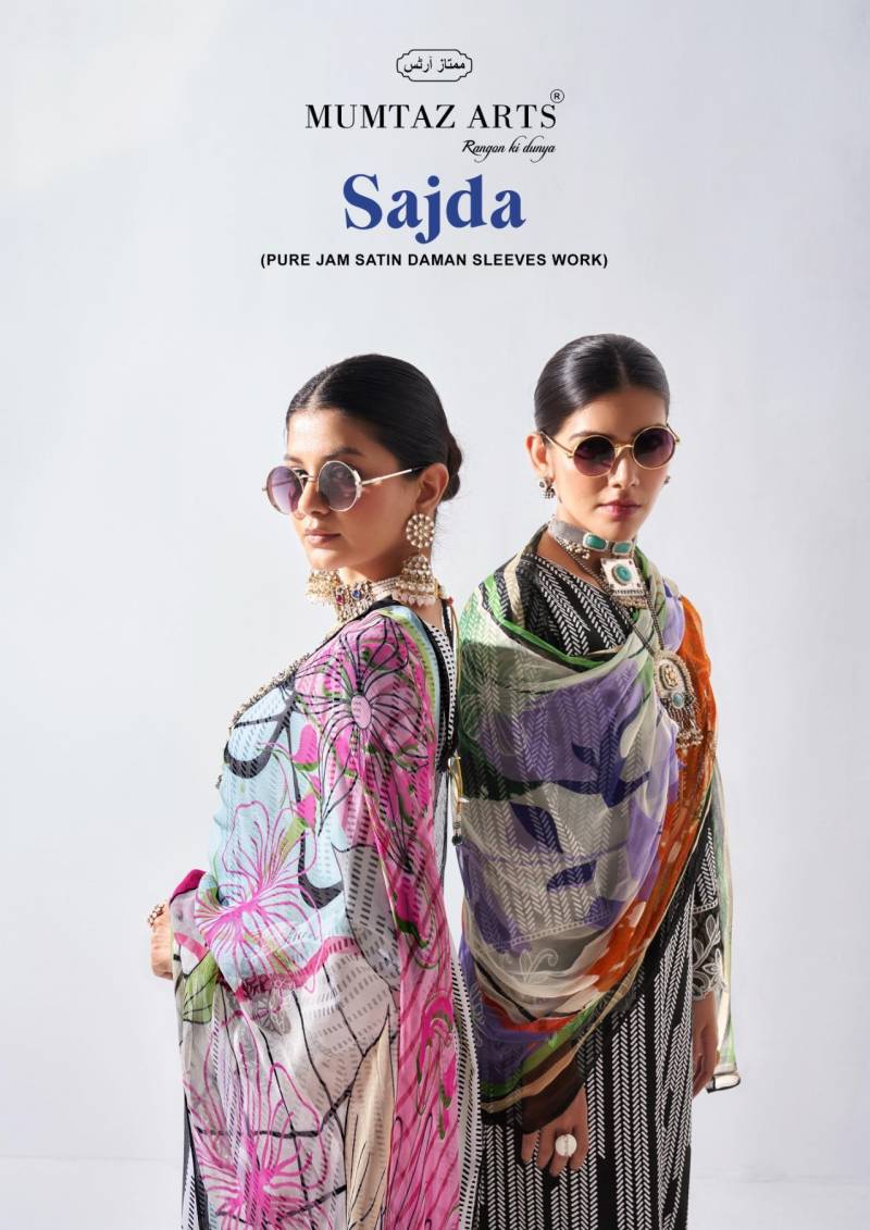Mumtaz Sajda 2201 Satin Printed Dress Material