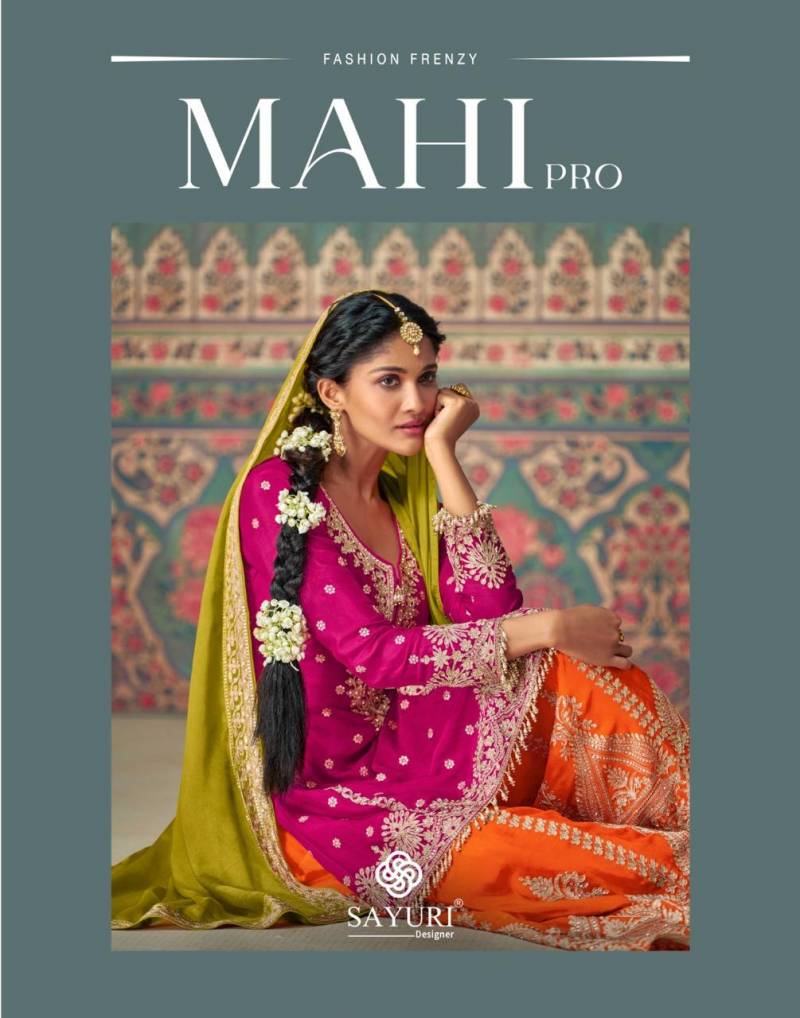 Sayuri Mahi Pro Chinon Silk Designer Salwar Kameez Collection