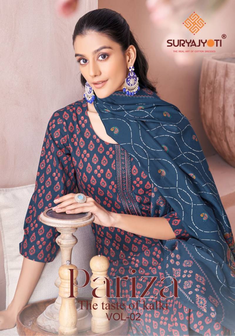 Suryajyoti Pariza Vol 2 Readymade Printed Dress Collection
