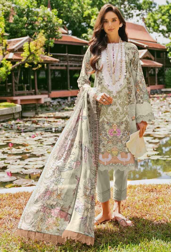 Shraddha Needle Wonder Vol 4 Pakistani Suit Chiffon Dupatta