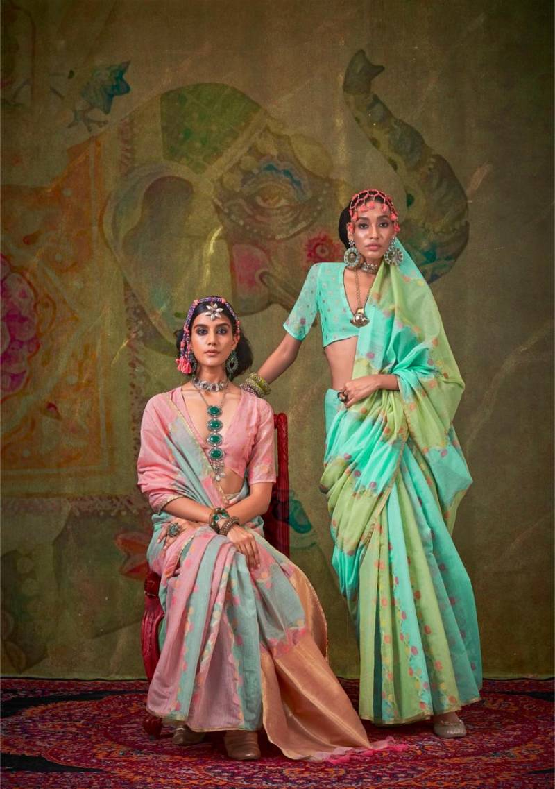 Rajtex Kiyomi Handloom Weaving Party Wear Sarees Collection