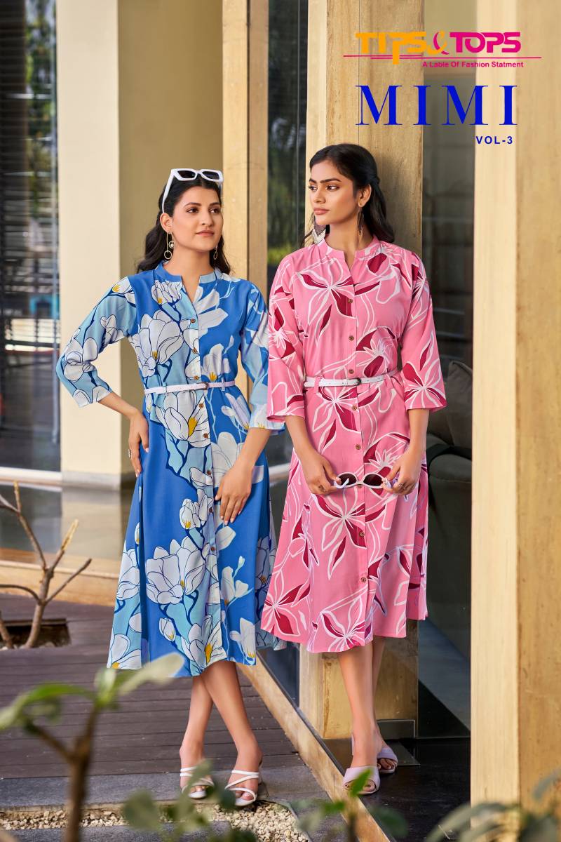 Tips And Tops Mimi Vol 3 Stylish Printed Kurti Collection