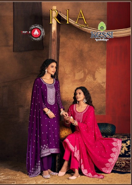 Triple Aaa Ria Vol 3 Designer Salwar Suits Collection