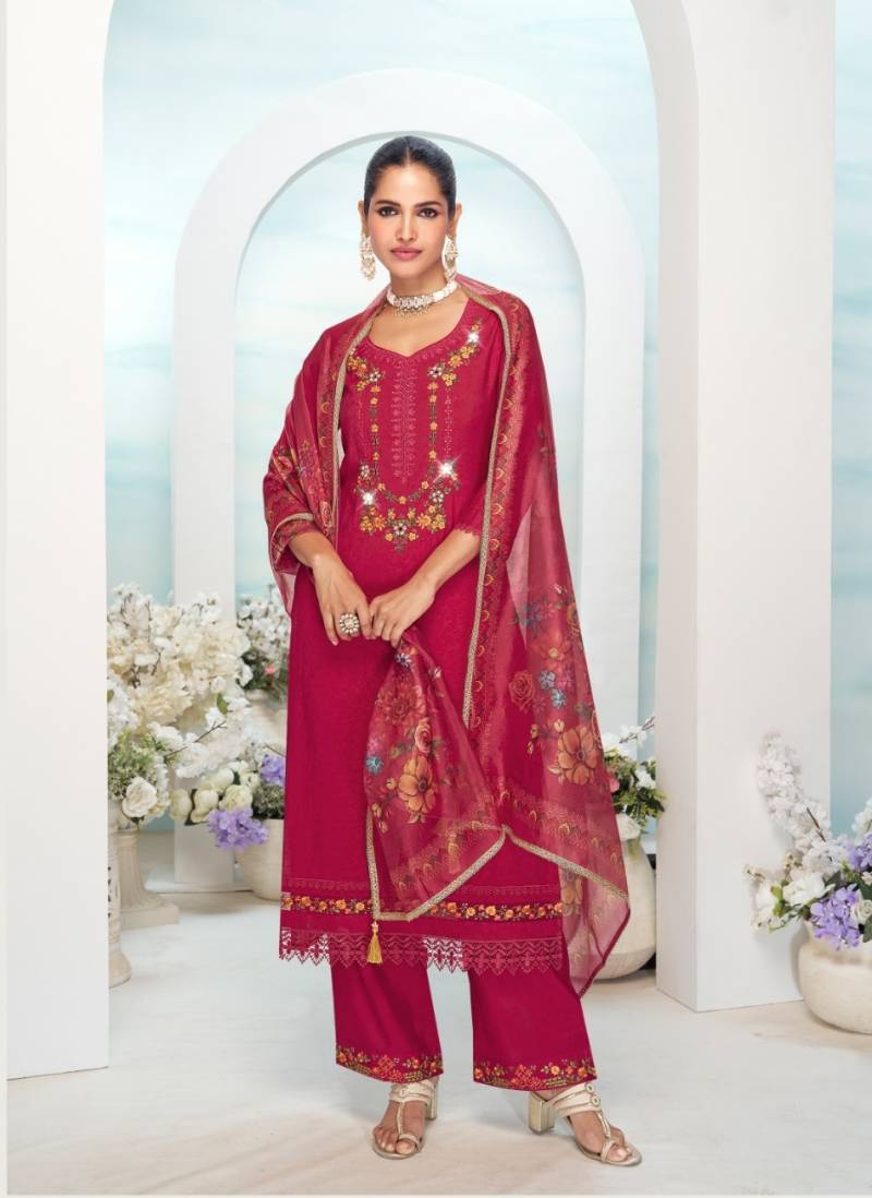 Lily And Lali Mishka Designer Kurti Bottom With Dupatta