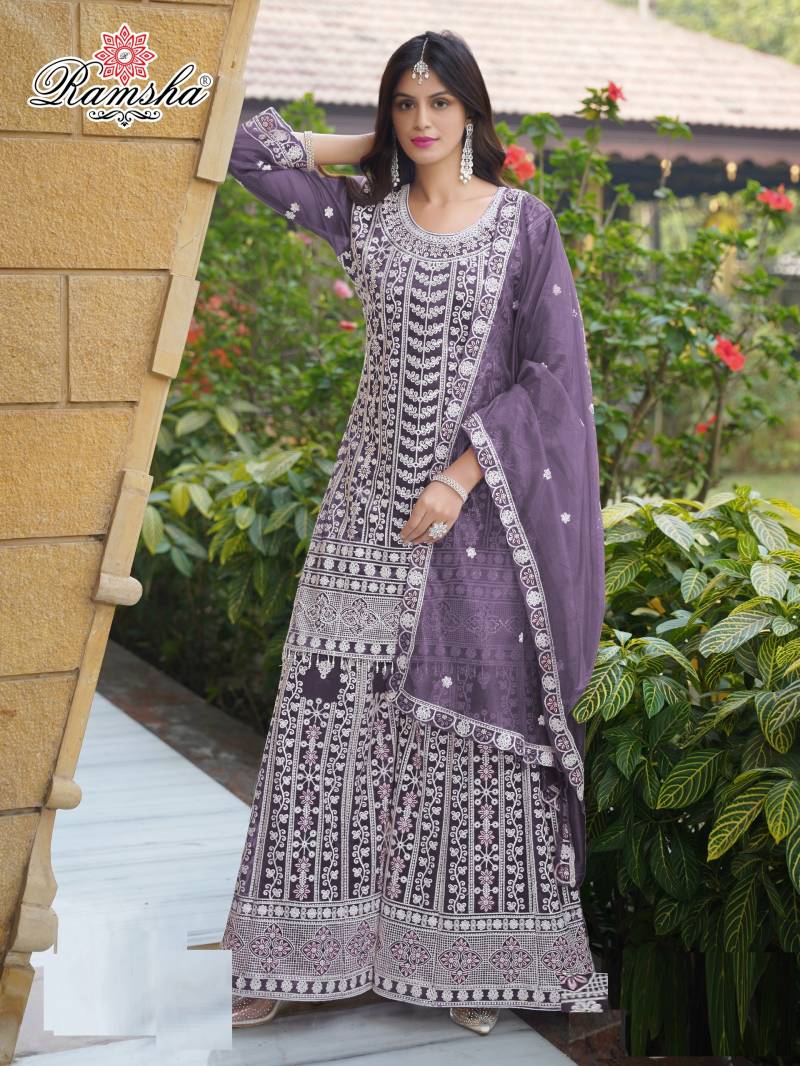Ramsha R 1262 E To H Pakistani Ready Made Salwar Suits