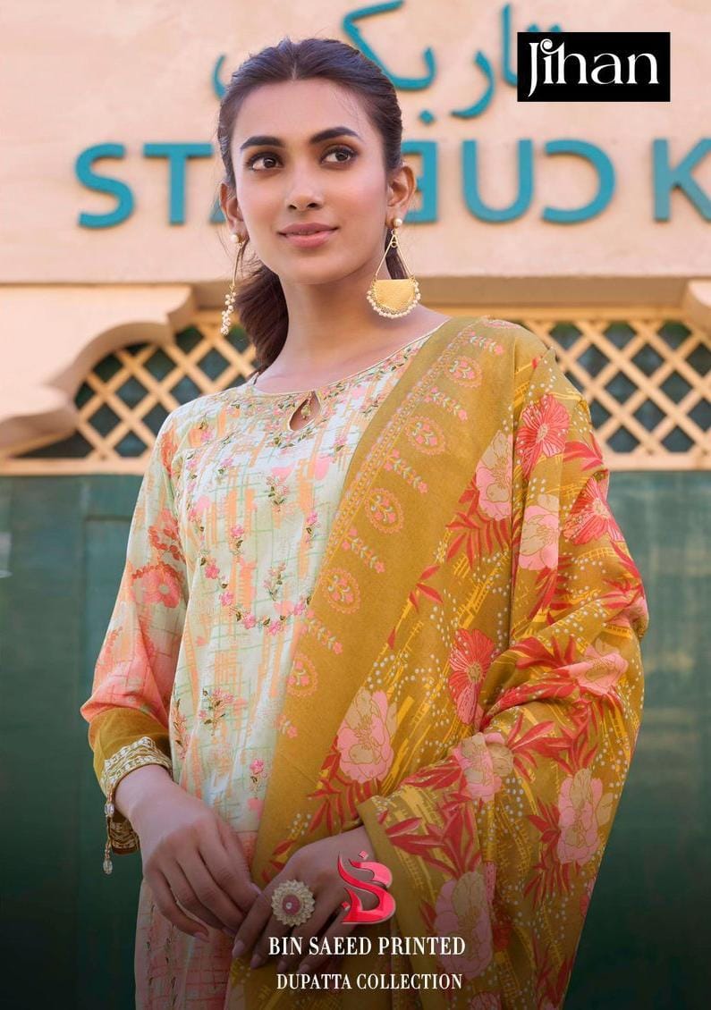 Jihan Bin Saeed Embroidered Dress Material Collection