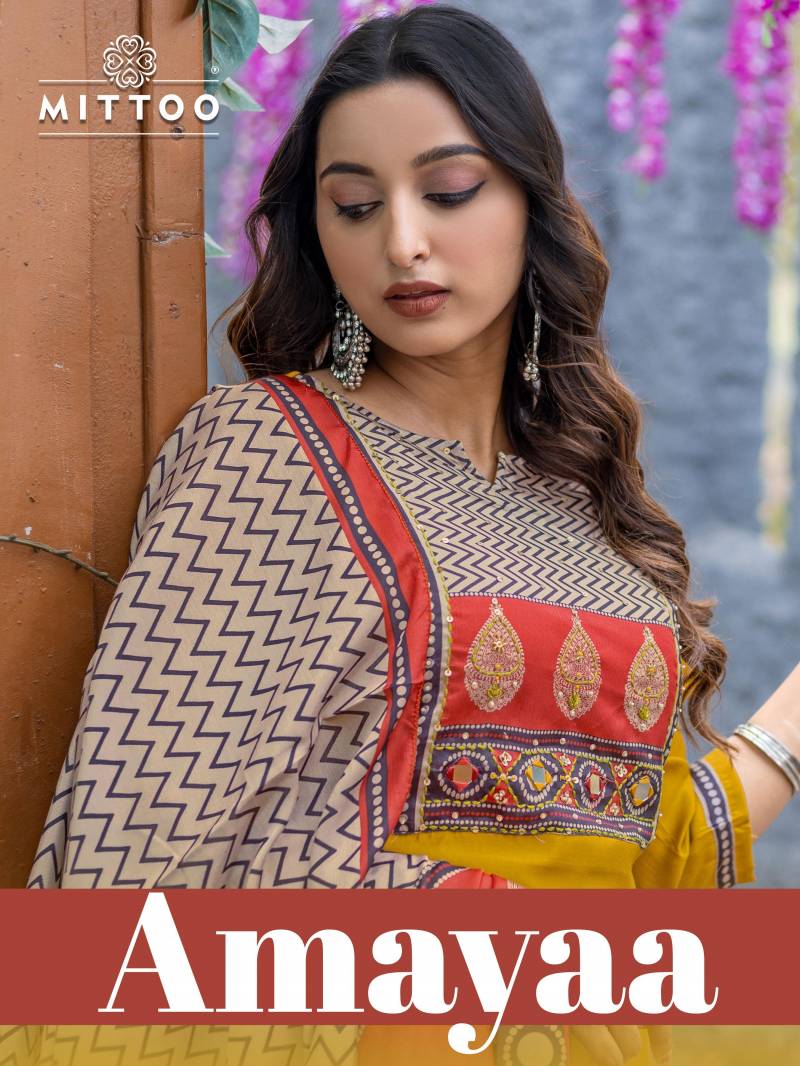 Mittoo Amayaa Modal Designer Kurti Pant With Dupatta Collection