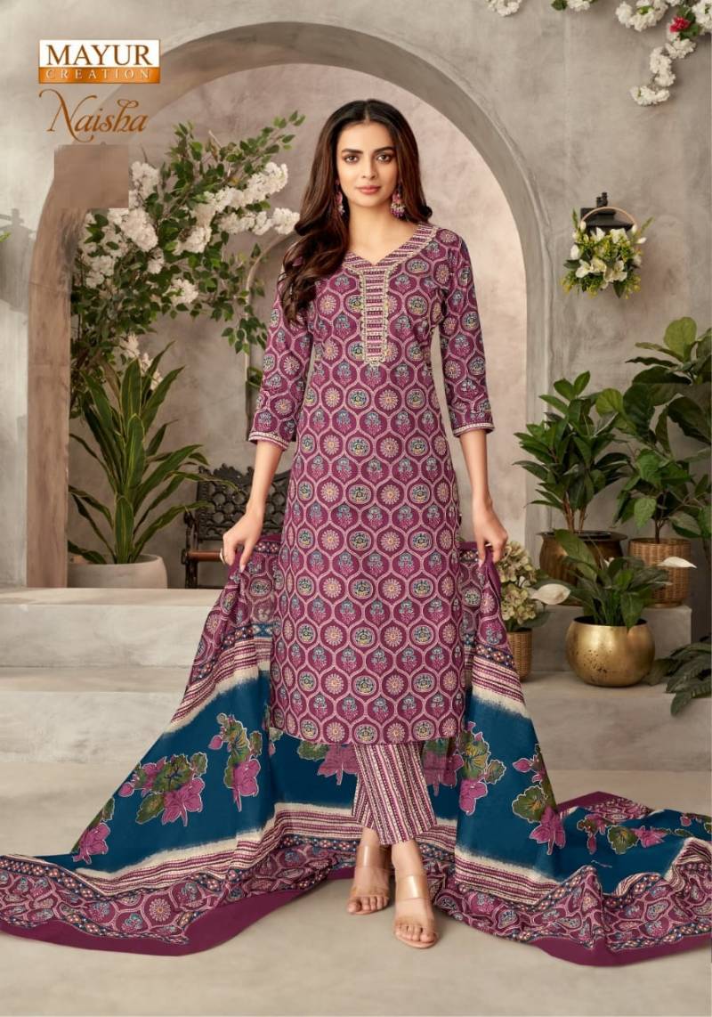 Mayur Naisha Vol 1 Cotton Dress Material Collection