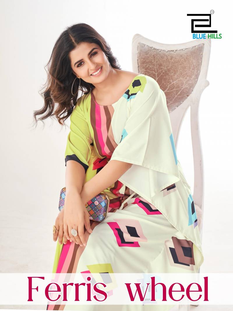 Blue Hills Ferris Wheel Printed Kaftan Collection