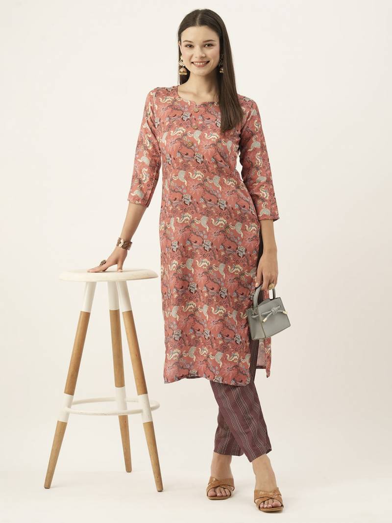 Sana 1 Rayon Foil Printed Kurti With Bottom Collection