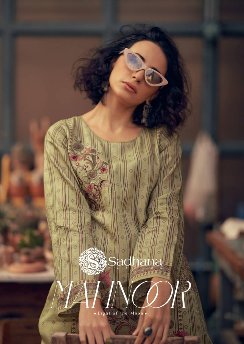 Sadhana Mahnoor Cotton Printed Dress Material Collection