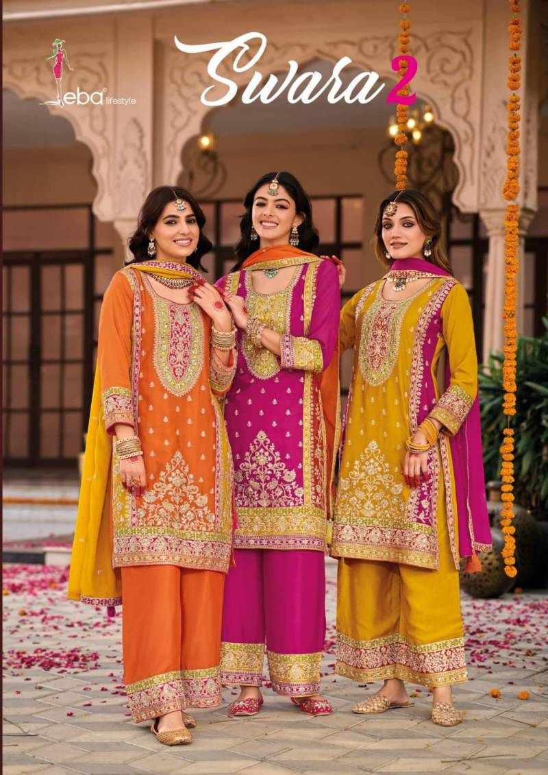 Eba Swara 2 Chinon Designer Salwar Kameez Collection