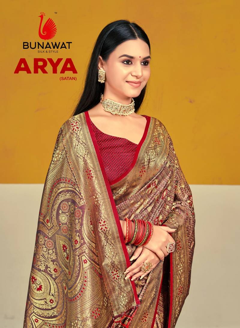 Bunawat Arya Satan Wedding Silk Saree Collection