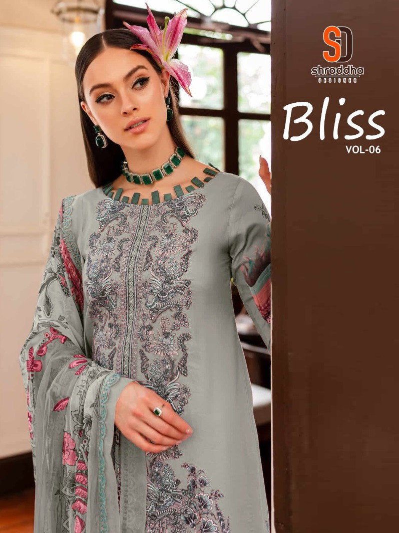 Shraddha Bliss Vol 6 Cotton Pakistani Salwar Kameez Collection