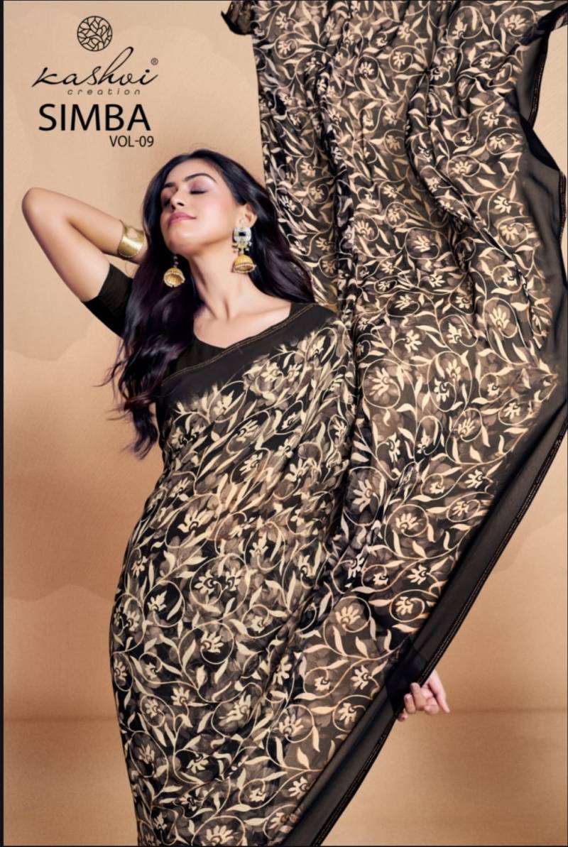Kashvi Simba Vol 9 Designer With Lace Fancy Saree Collection