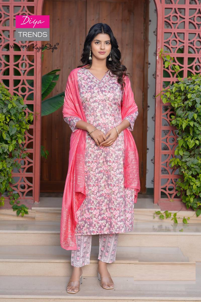 Diya Trends Fashion Flora Vol 1 Printed Kurti Bottom With Dupatta
