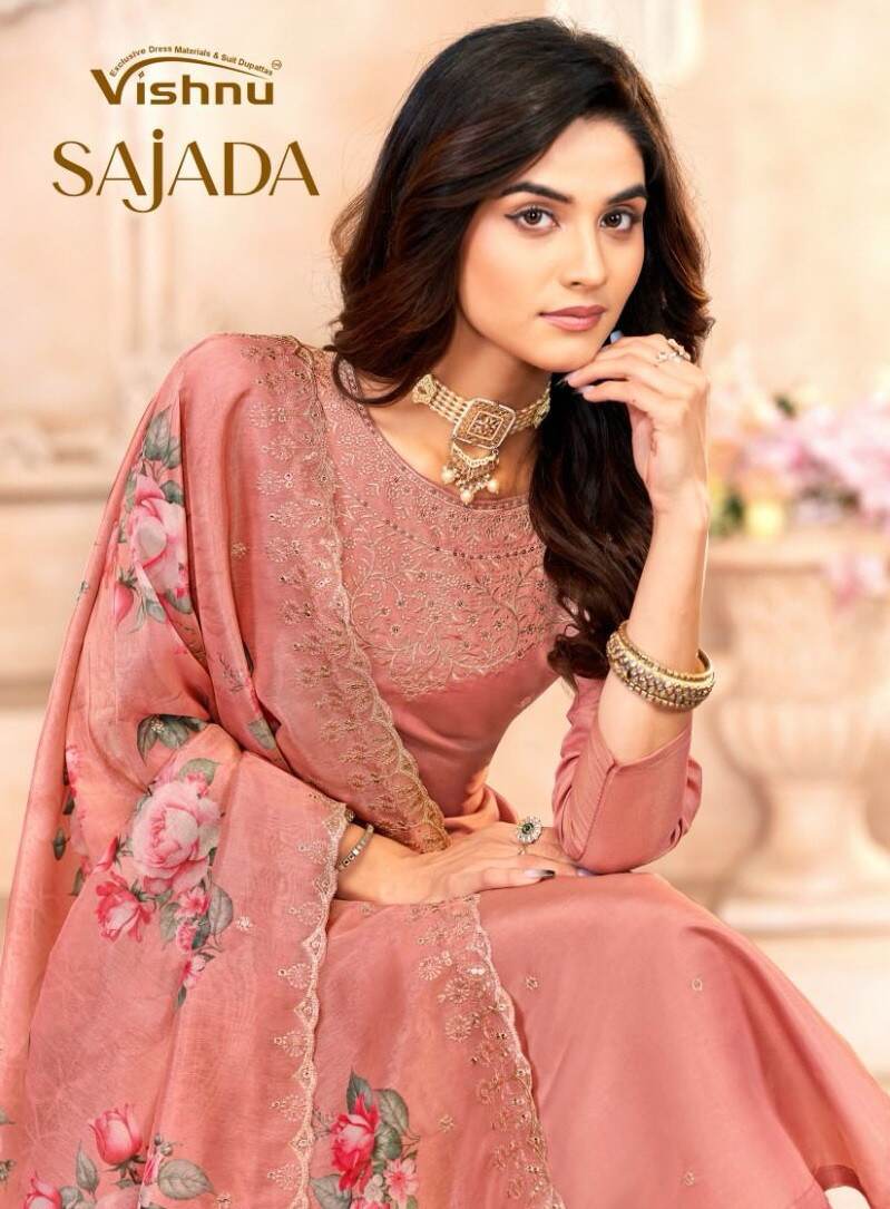 Vishnu Sajada Shimmer Designer Dress Material Collection