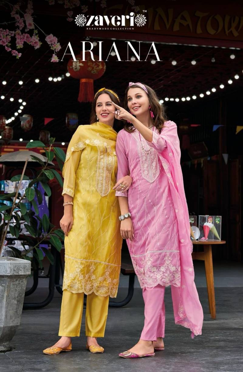 Zaveri Ariana Soft Organza Designer Readymade Salwar Suits