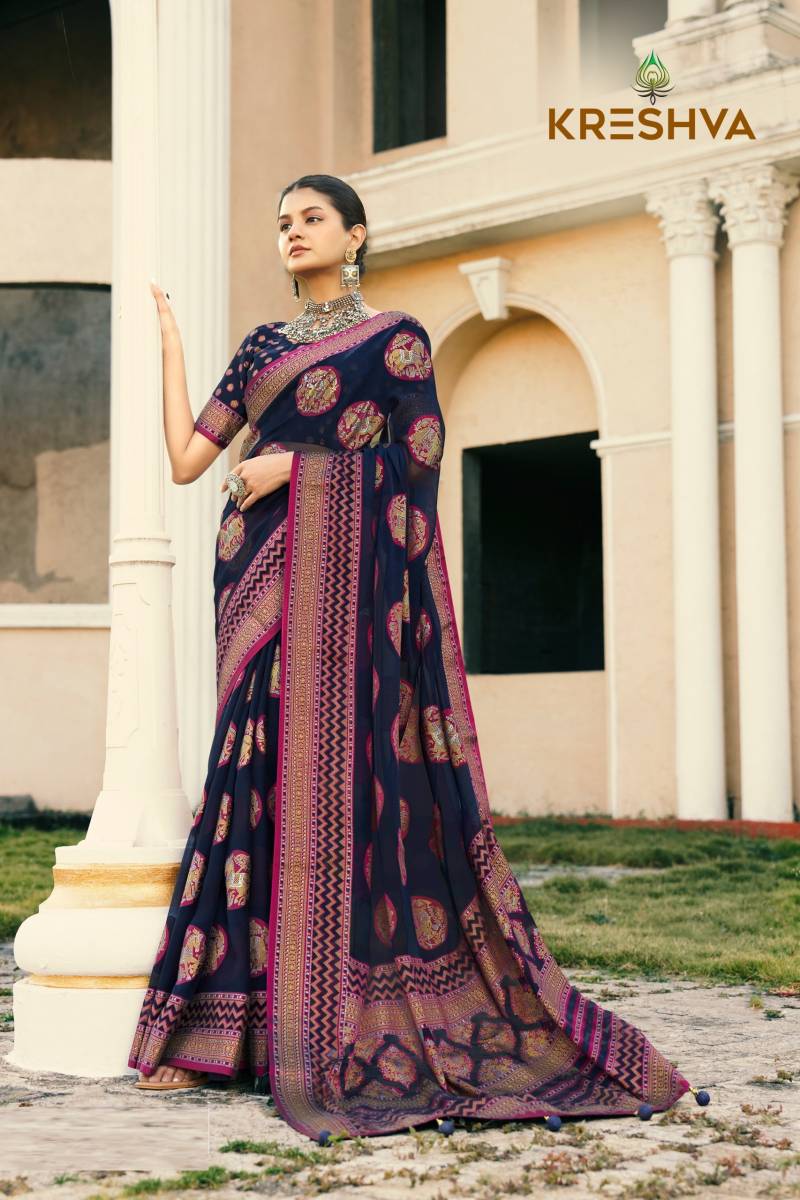 Kreshva Akshara Designer Printed Saree Collection