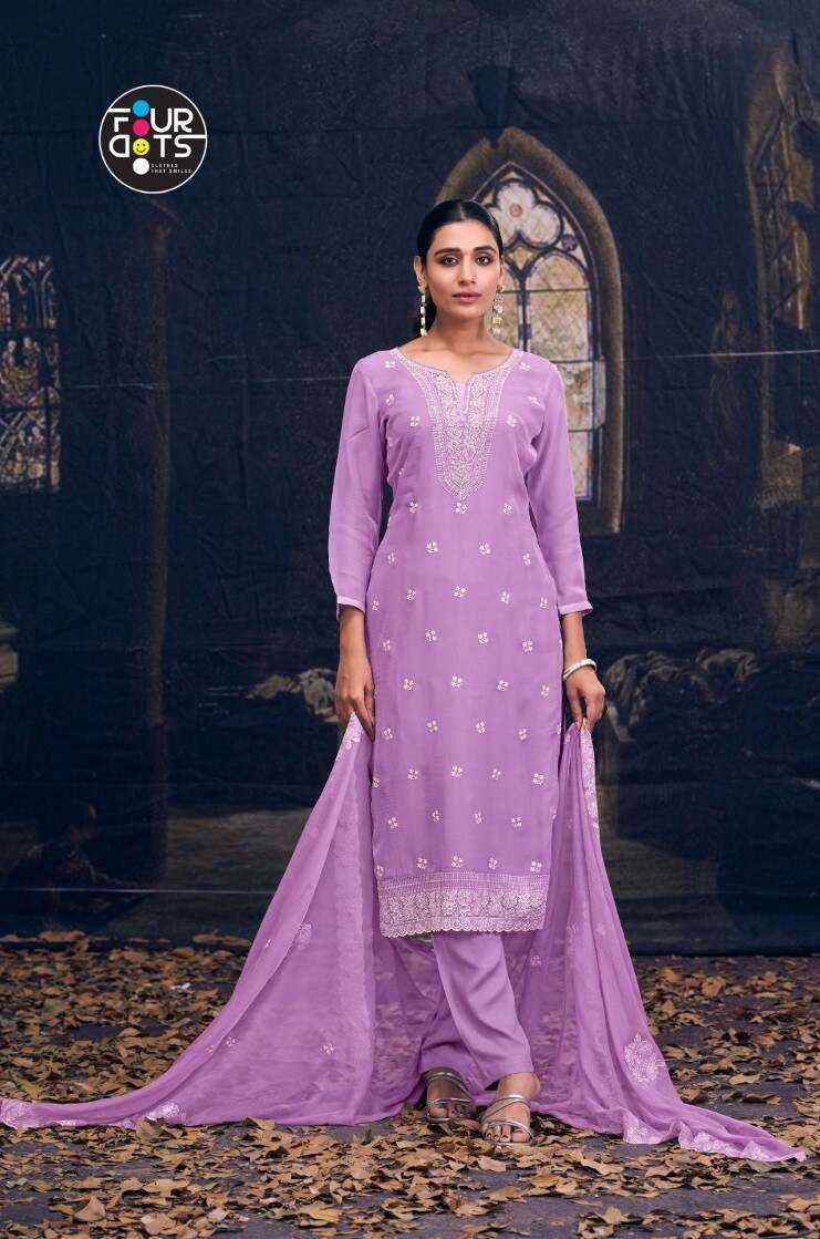 Four Dots Gianna Viscose Designer Dress Material Collection