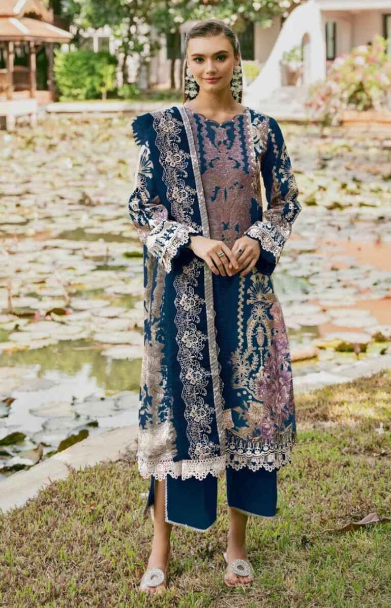 Shraddha Needle Wonder Vol 5 Pakistani Suit Chiffon Dupatta
