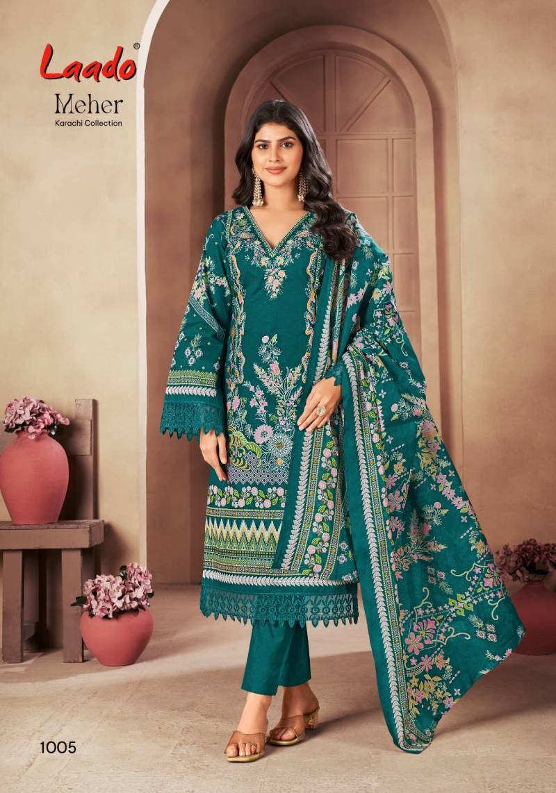 Laado Meher Vol 01 Karachi Dress Material Collection