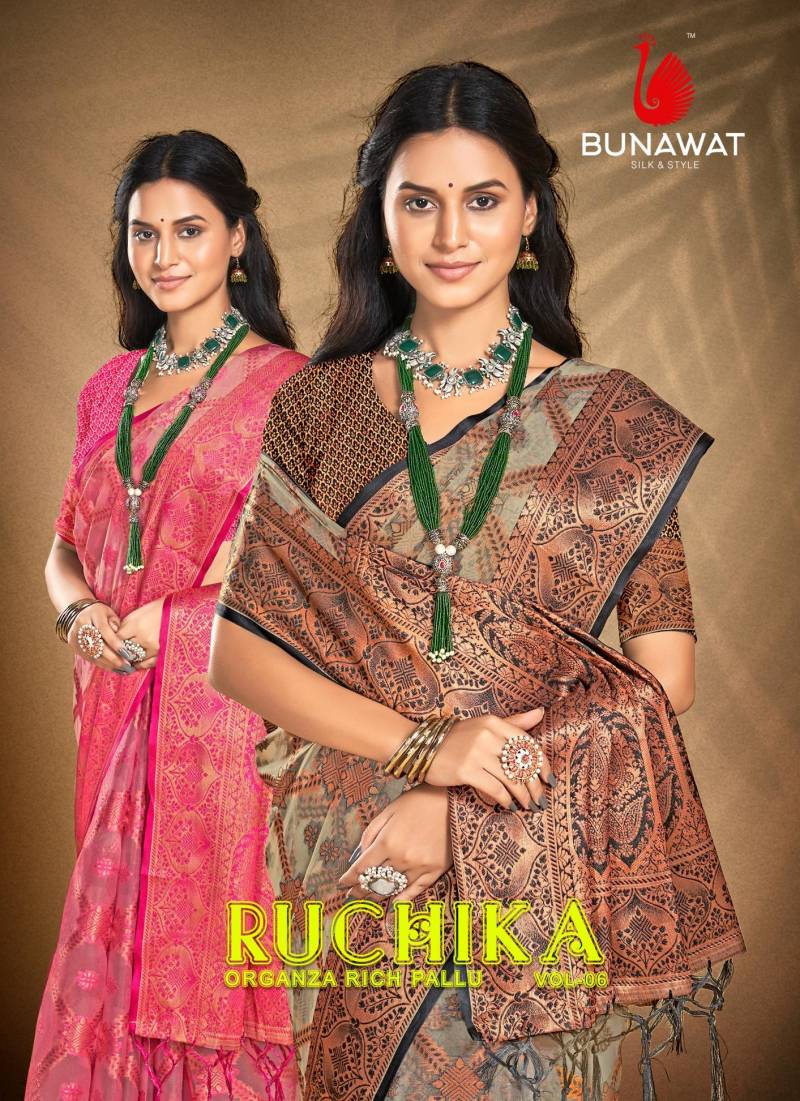 Bunawat Ruchika Vol 6 Wedding Wear Sarees Collection