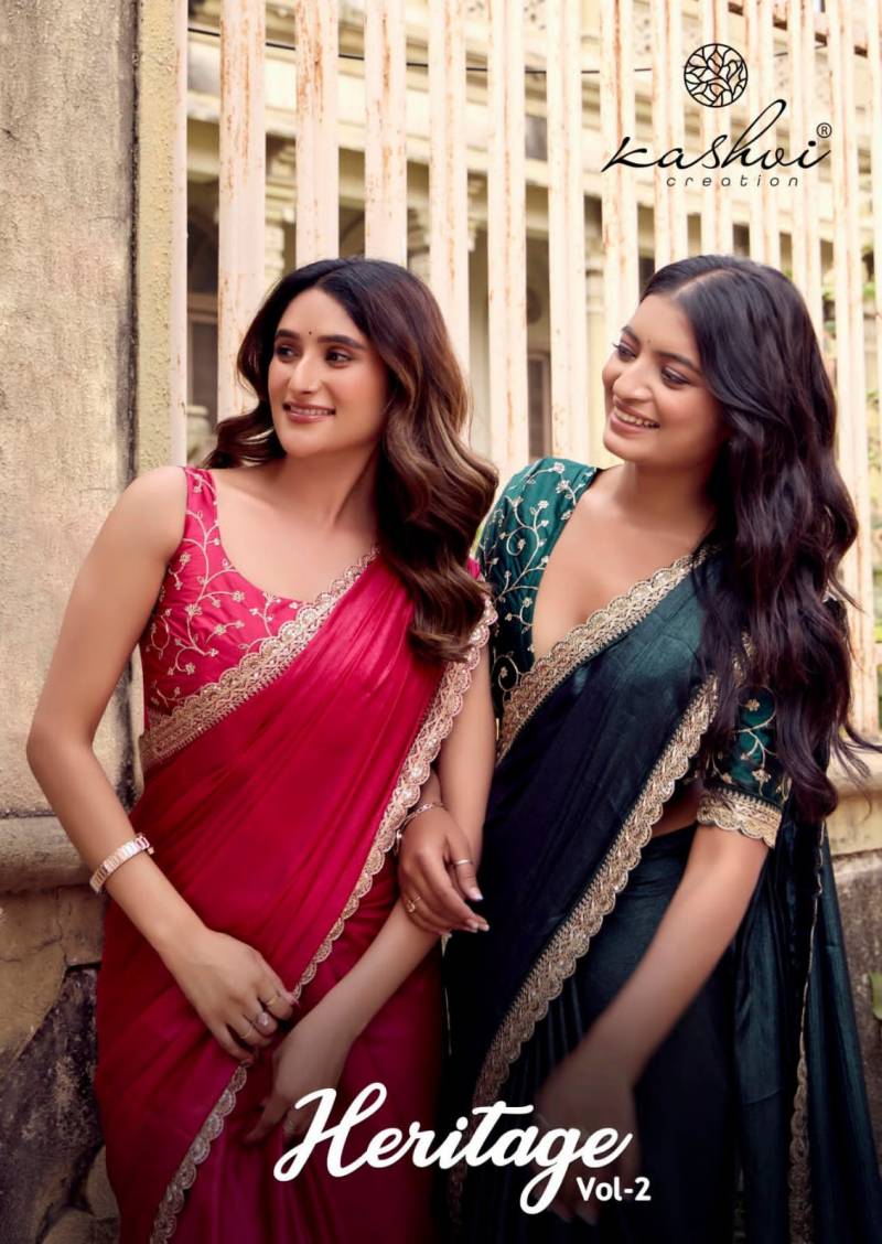 Kashvi Heritage Vol 2 Coding Lace Designer Saree Collection