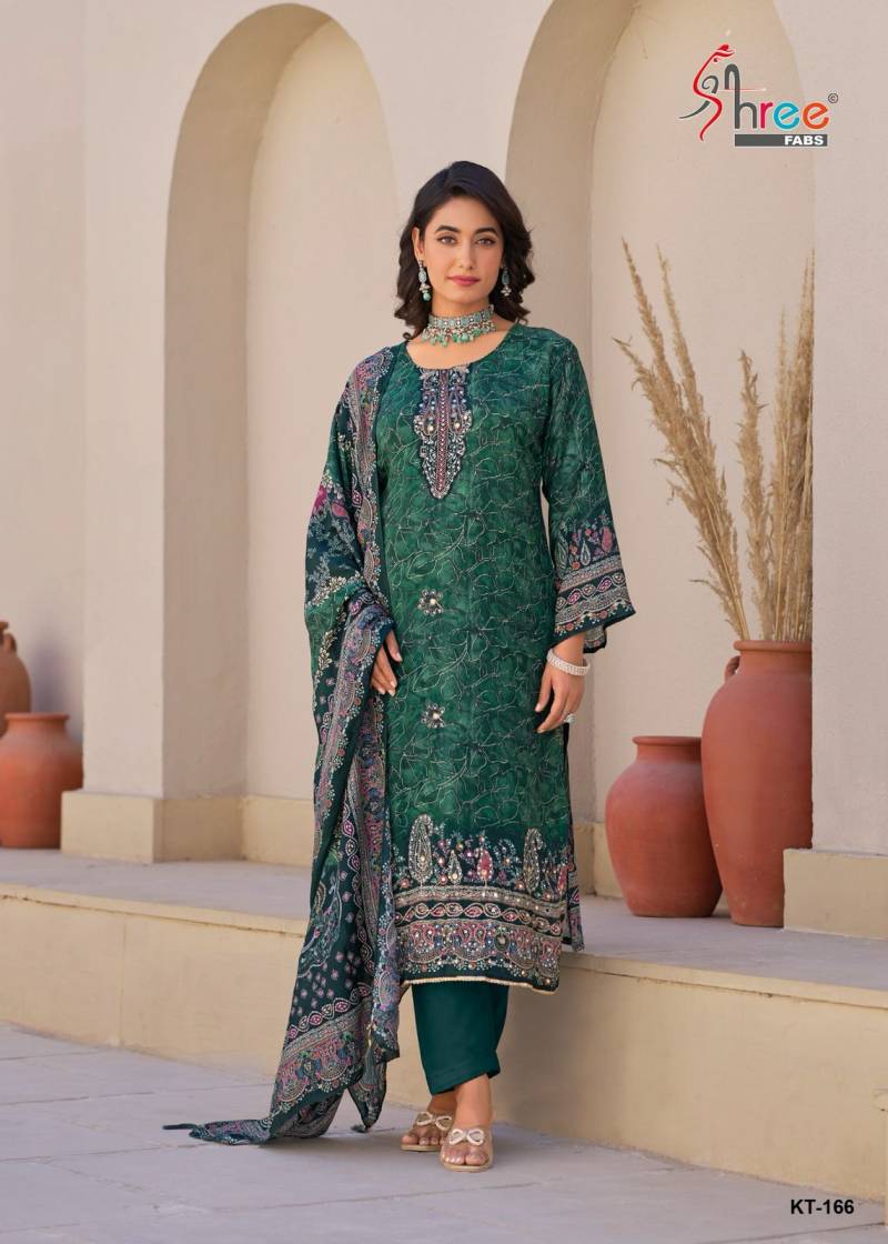 Shree Kt 166 Viscose Printed Salwar Suit Collection