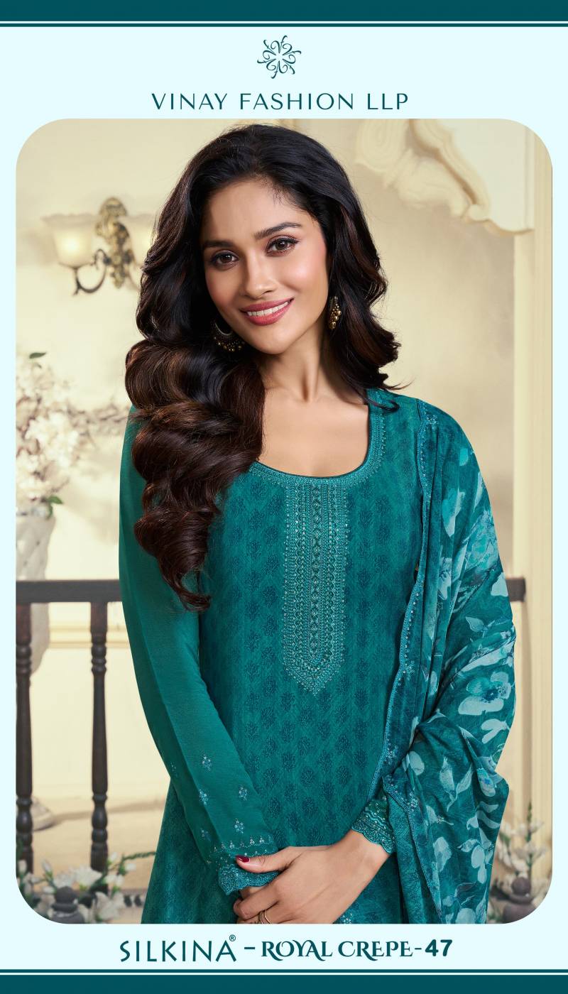 Vinay Kuleesh Silkina Royal 47 Designer Salwar Suits Collection
