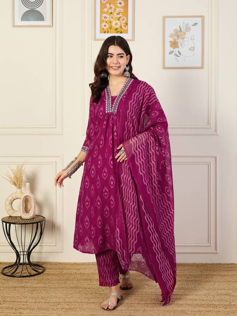 Dhruvi 259 Casual Wear Printed Kurti Bottom With Dupatta