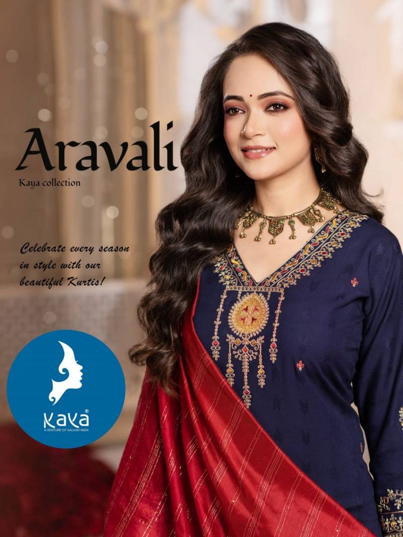Kaya Aravali Designer Kurti Bottom With Dupatta Collection