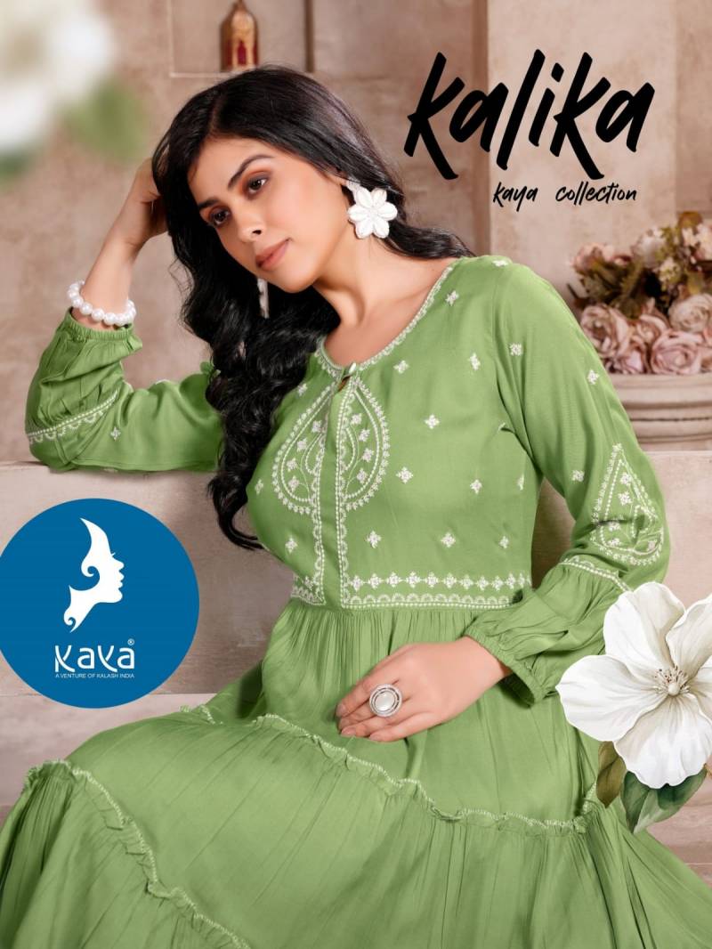 Kaya Kalika Rayon Party Wear Kurti Collection