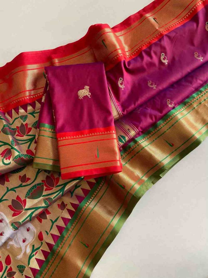 Kc 3086 Designer Paithani Silk Saree Collection