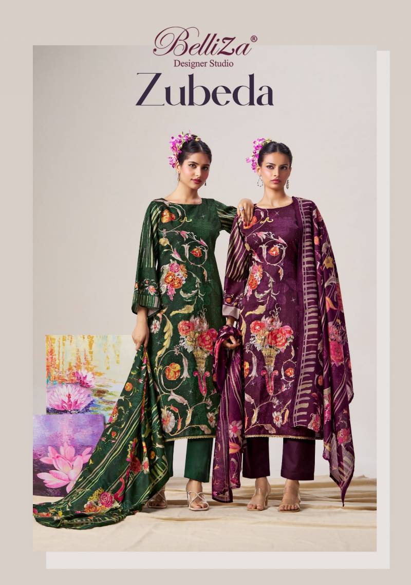 Belliza Zubeda Designer Printed Cotton Dress Material Collection