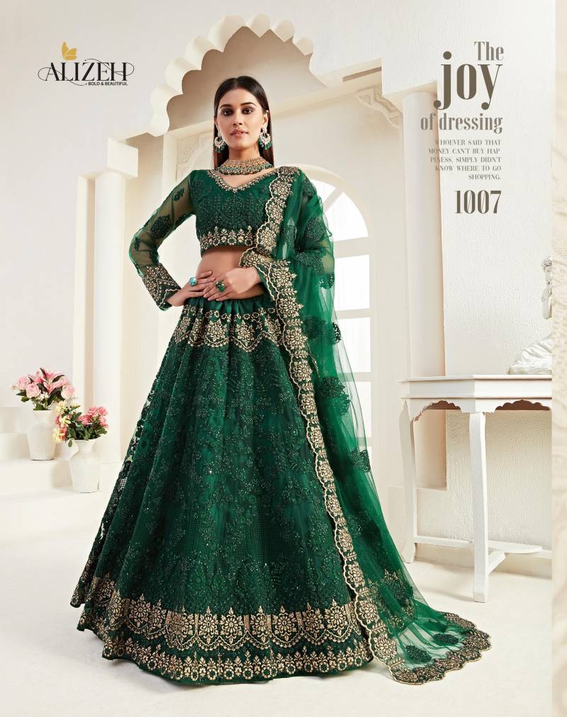 Alizeh Bridal Heritage Colour Saga 1007 Designer Lehenga Choli