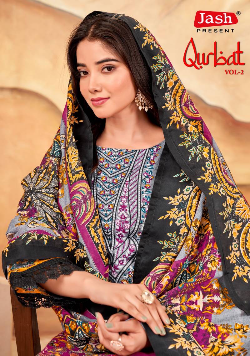 Jash Qurbat Vol 2 Soft Cotton Dress Material Collection