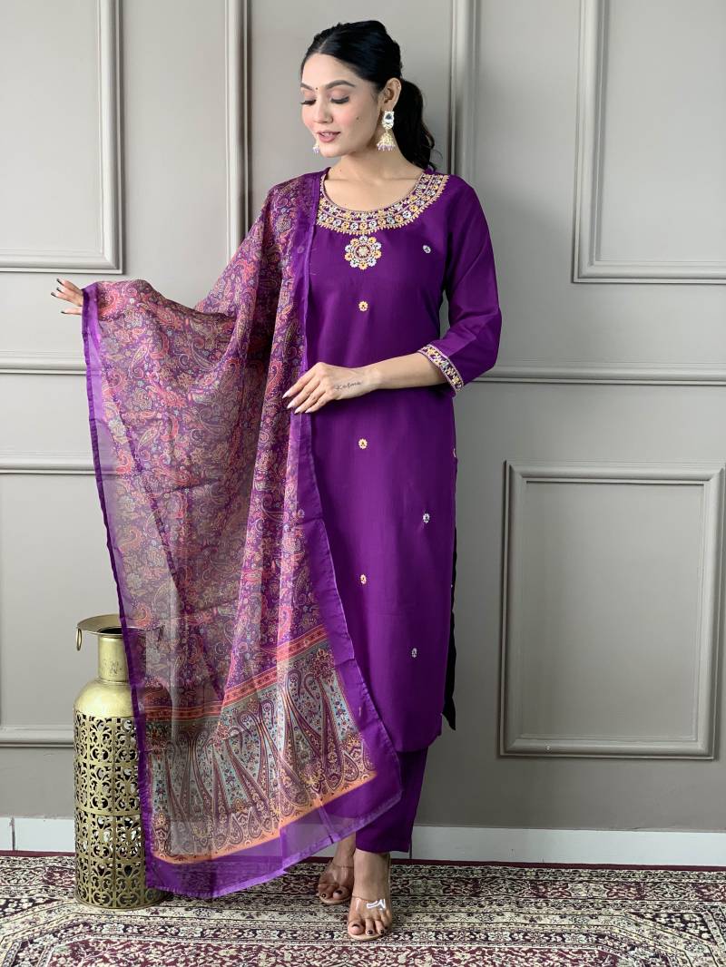 Nisha Wine Designer Kurti Bottom With Dupatta Collection