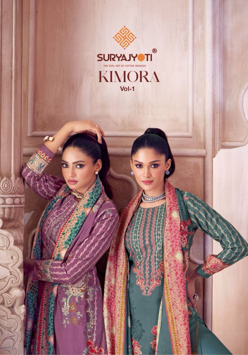 Suryajyoti Kimora Vol 1 Printed Dress Material Collection