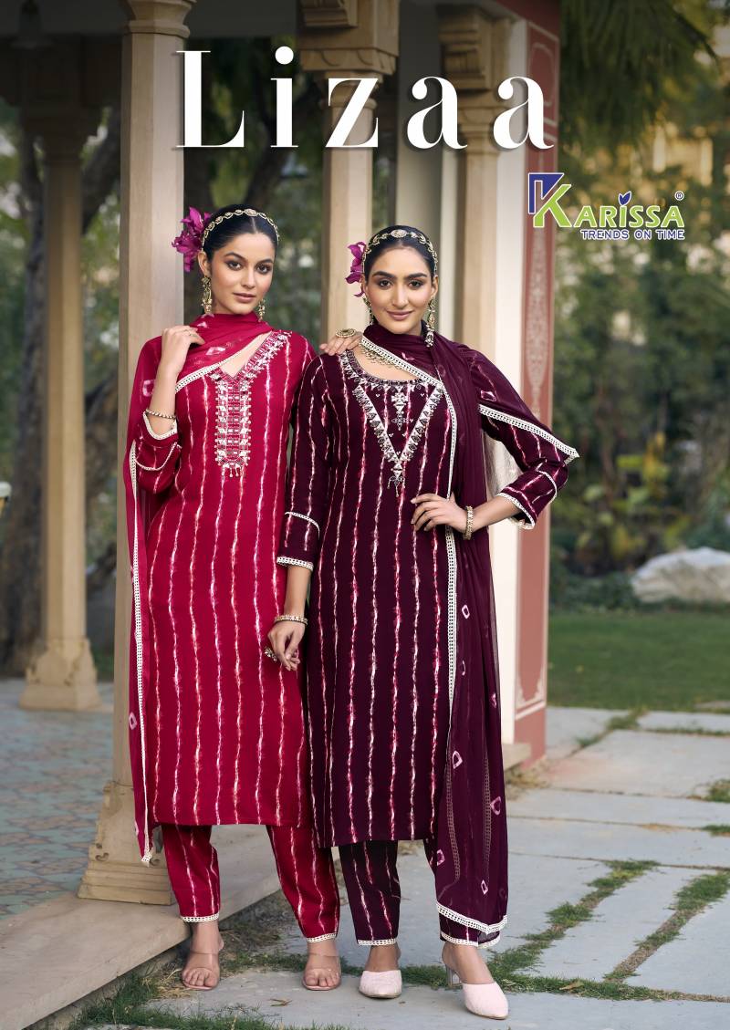 Karissa Lizaa Printed Kurti Bottom With Dupatta