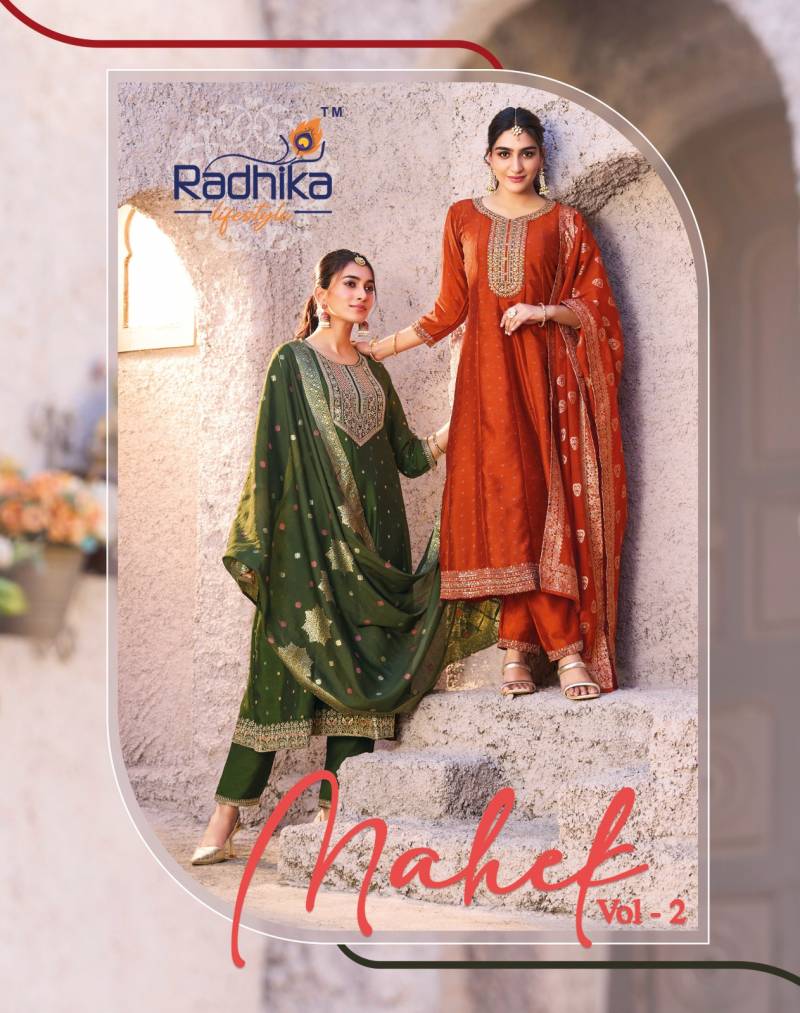 Radhika Mahek Vol 2 Silk Designer Kurti Bottom With Dupatta