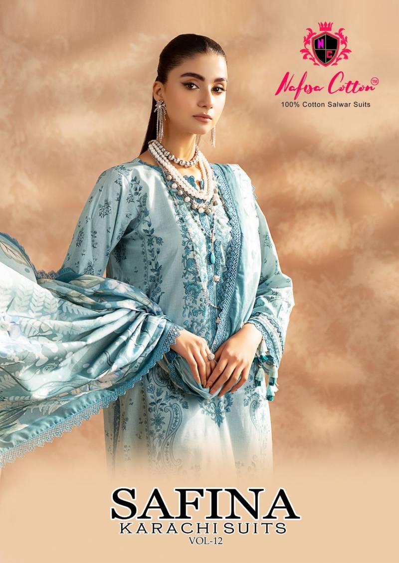 Nafisa Safina Vol 12 Printed Cotton Dress Material