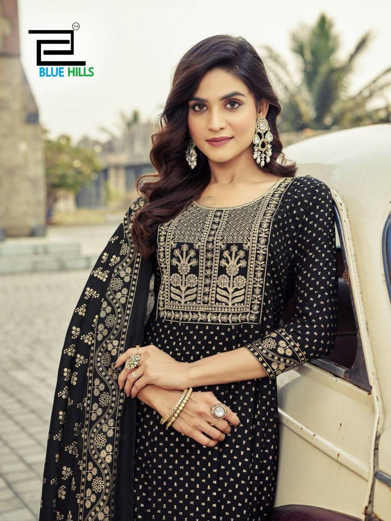 Blue Hills Aurelia Nx Printed Kurti Bottom With Dupatta Collection
