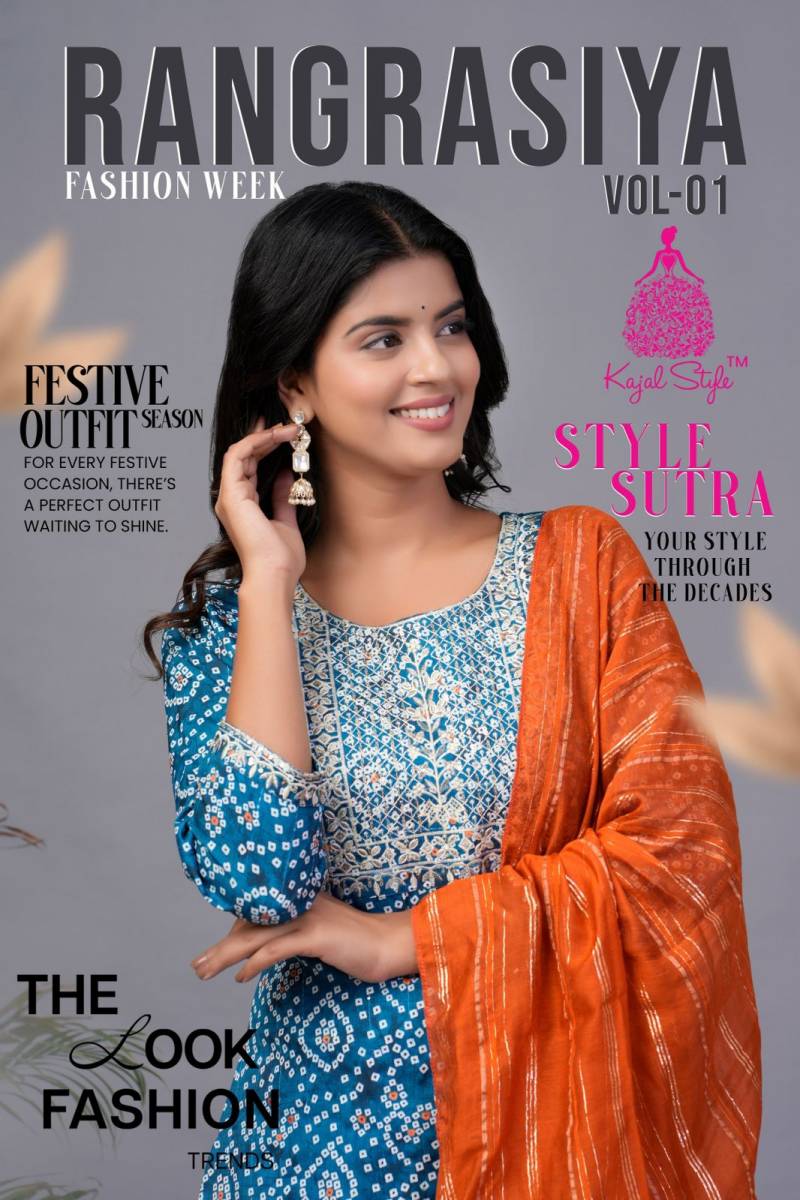 Rangrasiya Vol 1 Diya Trends Daily Wear Kurti Bottom With Dupatta