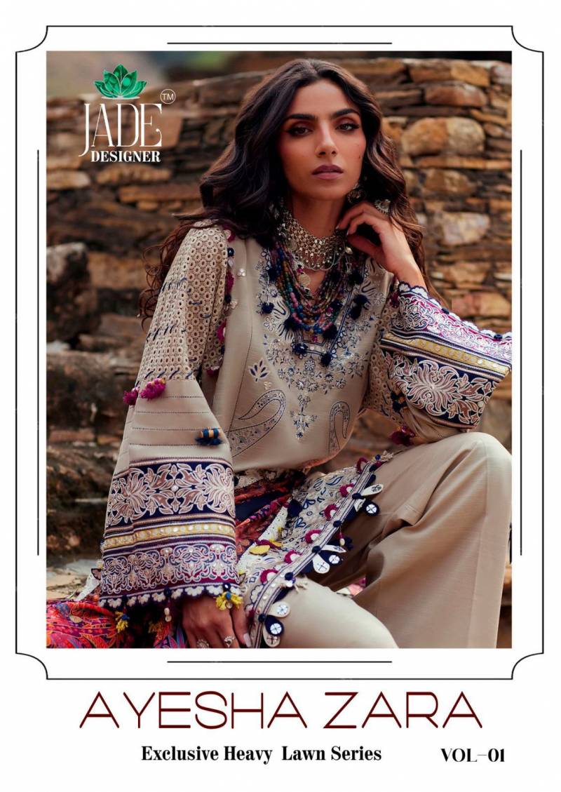 Jade Ayesha Zara Vol 1 Cotton Dress Material Collection