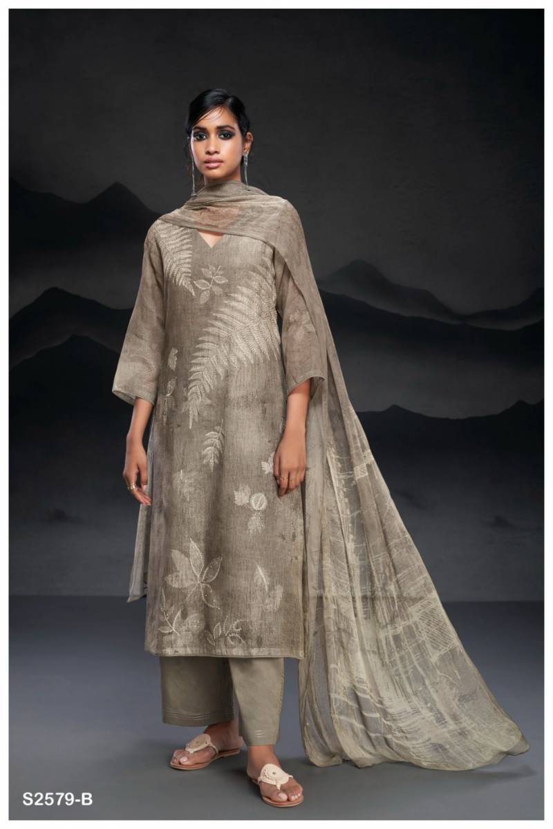 Ganga Binata Linen Printed Salwar Suit Collection